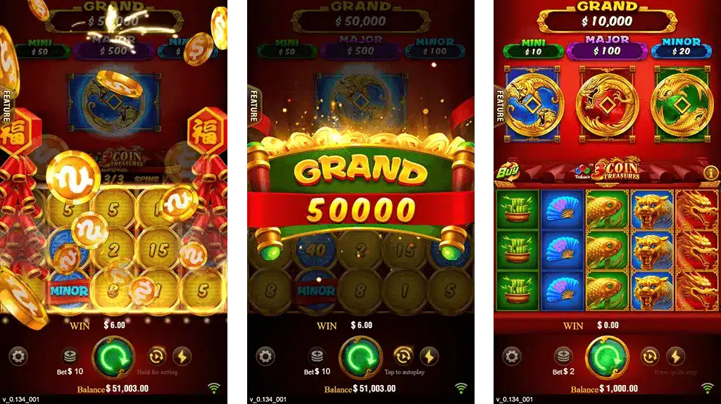 3 Coins Pb13 Bonus